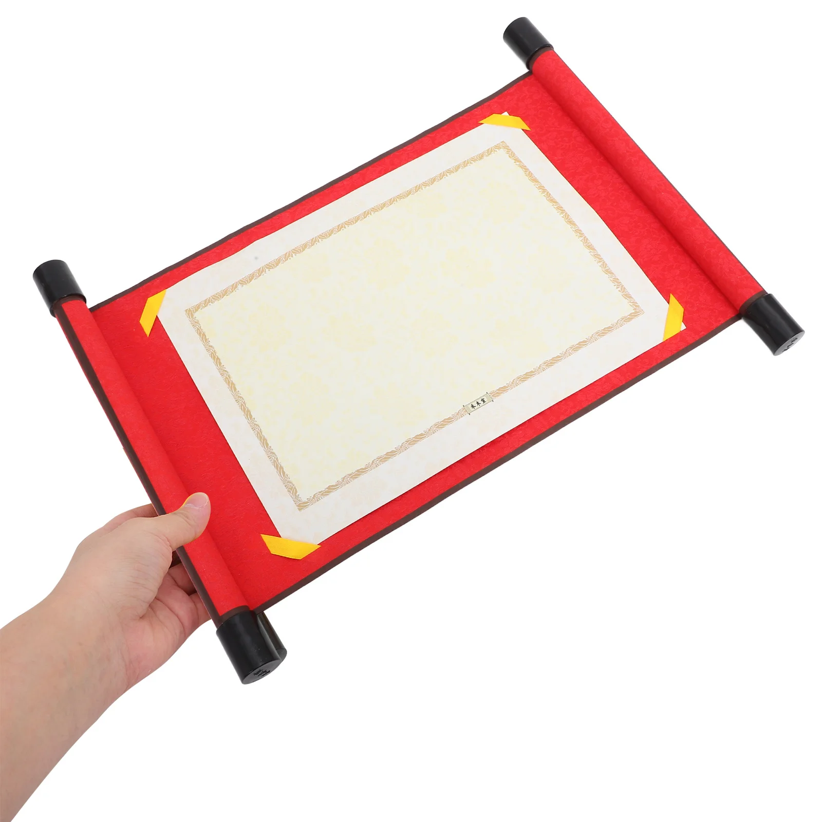 

1 Set Red Shuangzhou Scroll For Painting Multi-Function Blank Calligraphy Paper Chinese Art Wall Decor Portable Drawing Practice