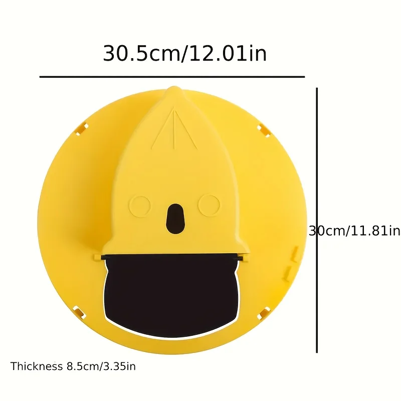 دلو مصيدة الماوس باللون الأصفر لإعادة الضبط التلقائي - لا حاجة إلى طاقة، مصيدة القوارض البلاستيكية المتينة للمنزل/العمل، تصميم متباين مشرق