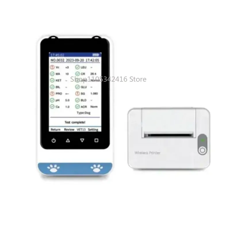 Professional Veterinary Urine & Blood Chemistry Analyzer, Clinical Testing Equipment for Pet Animal Hospital Lab DiagnosisSystem