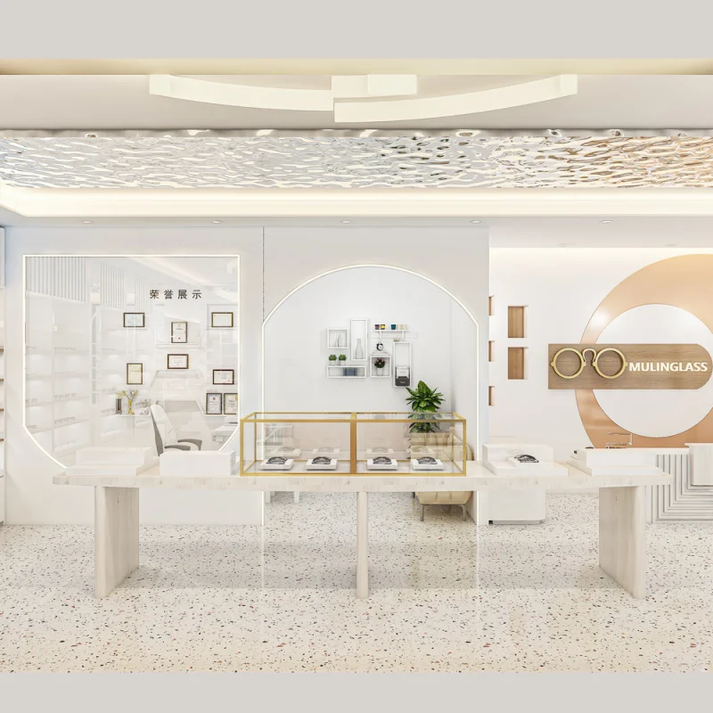 custom.Optical Shop Furniture Decoration Eyewear Store Interior Design Display Furniture Eyeglass Showcase Glasses Shop Cust