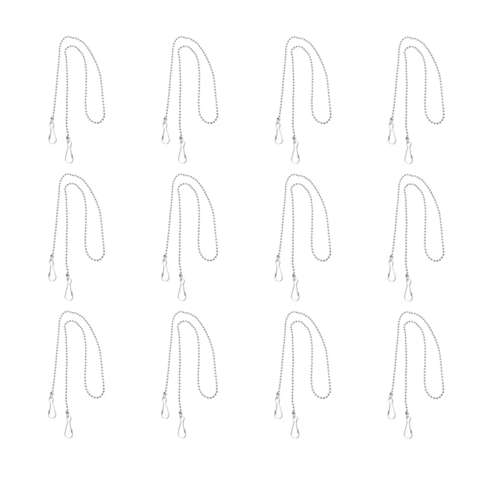 

12Pcs Metal Hanging Chains Strong Load Bearing Flag Pole Hanging Chains for Posters Signs Decorative Wall Displays Rust