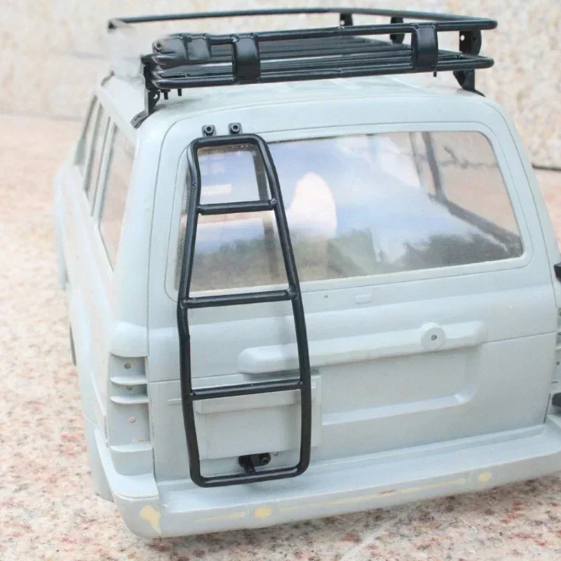 

1:10 RC кузов автомобиля задняя металлическая лестница детали аксессуары и декоративные для 1/10 LC80 Trxs TRX4 SCX10 RC гусеничный альпинистский автомобиль
