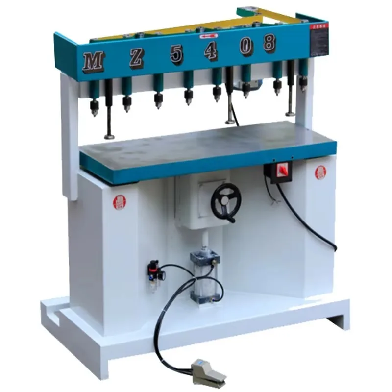 Multi-head Pneumatic Vertical Multi-axis Wood Boring Machine Group Drilling Machine