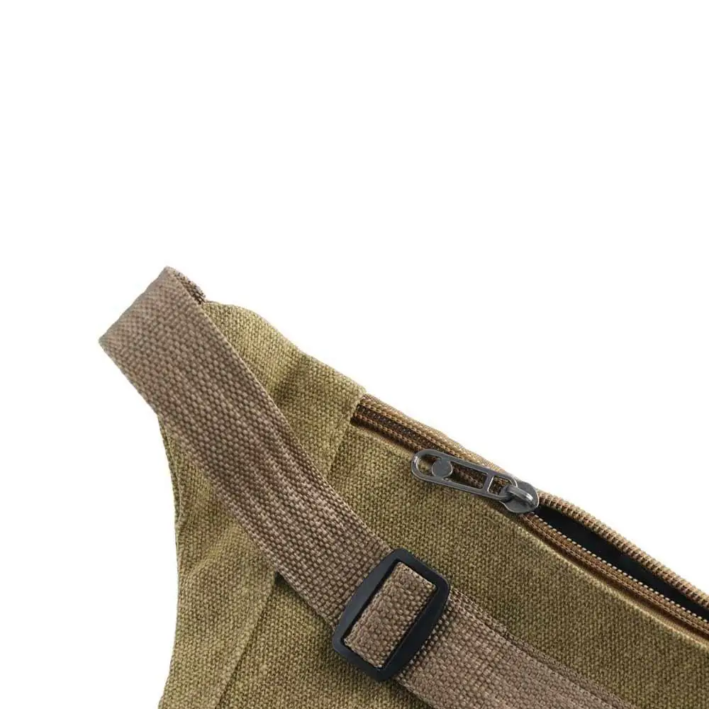 Running Sport Solid Color Canvas Phone Pack Outdoor Chest Bag Canvas Bags Waist Packs Money Pouch