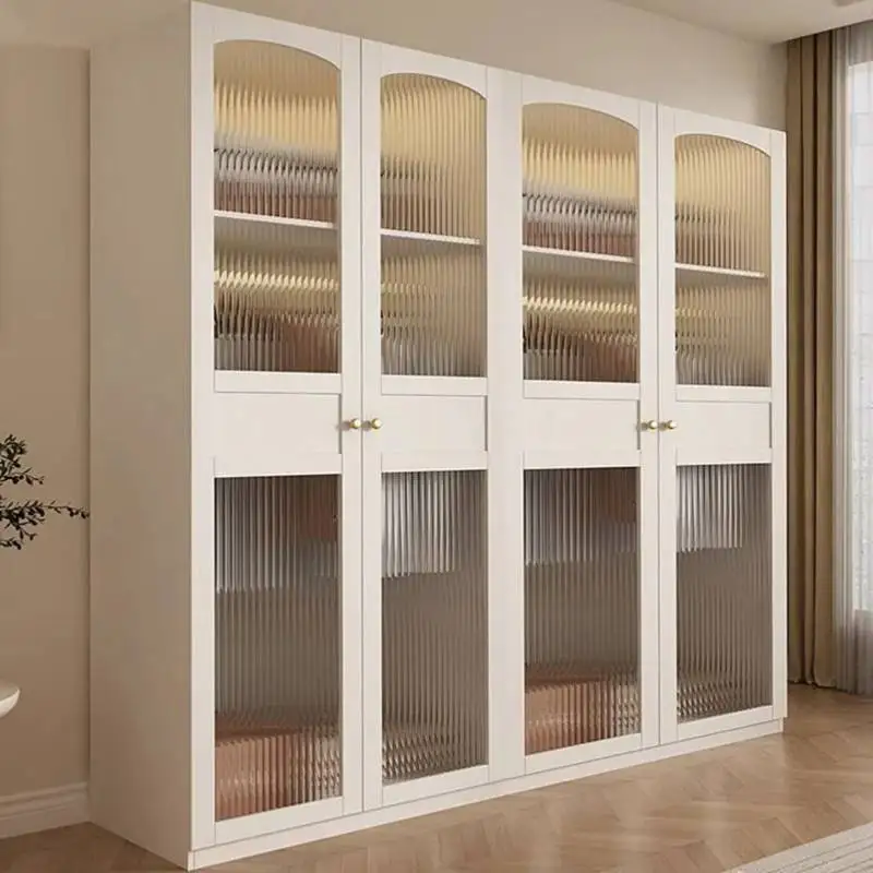 

New Luxury Modern Wardrobe Bedroom European Clothes Storage Wardrobe Wooden Organization Ropero Armable De Ropa Home Furniture