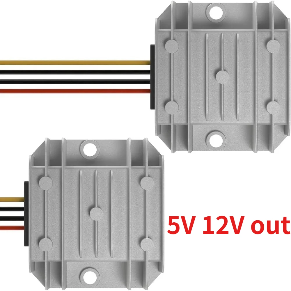 DC/DC Waterproof 24V to 12V 6A Step Down Converter Buck Transformer Voltage Regulator Power Supply Module for Camera Car RV DIY