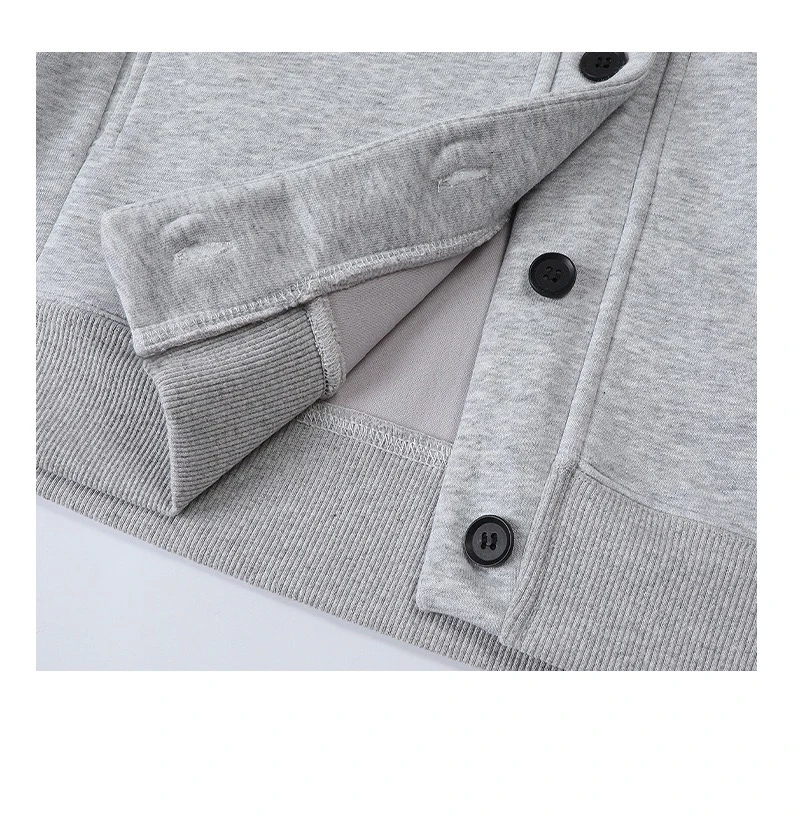 New Autumn Winter Sweatshirt Men/Women Embroidery Brand Cotton V-Neck Long Sleeve Loose Tracksuit Fashion Button Cardigan Tops