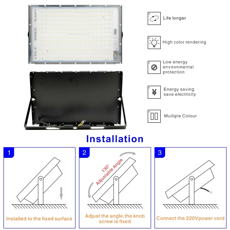 1/2/3PCS 110V 220V Led Flood L - Balance Beam Outdoor recension och pris