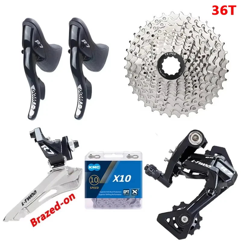 LTWOO R7 2x10 speed Racefiets kit Shifters Hendel Remderailleur X10 Ketting 10V Cassette 20S groepset met fow TIAGRA 4700
