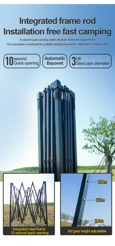 Utomhus 10x10 fot Pop-up-tält med tak, raka ben och 4 dubbla sidoväggar, perfekt direkt skydd för evenemang, luftventilation på toppen 8 best sales uppfällbart tält med kapell - №1