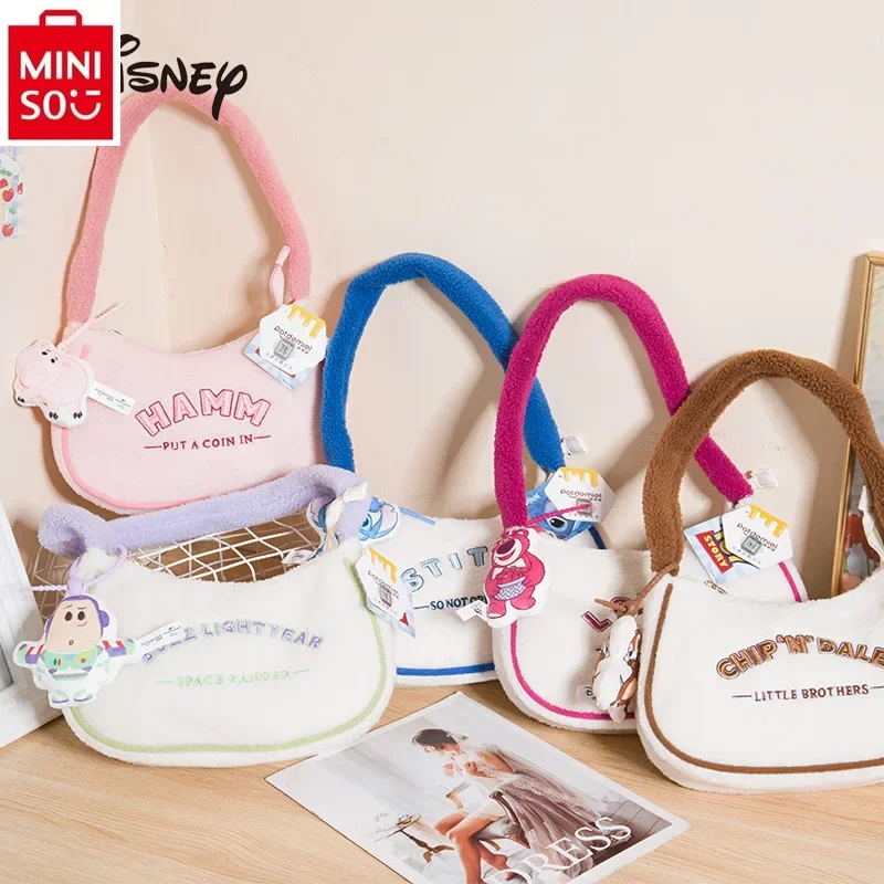 Miniso Disney Comic Stich Bad Lightyear Mode Umhängetasche Student süße vielseitige tragbare Achsel Tasche