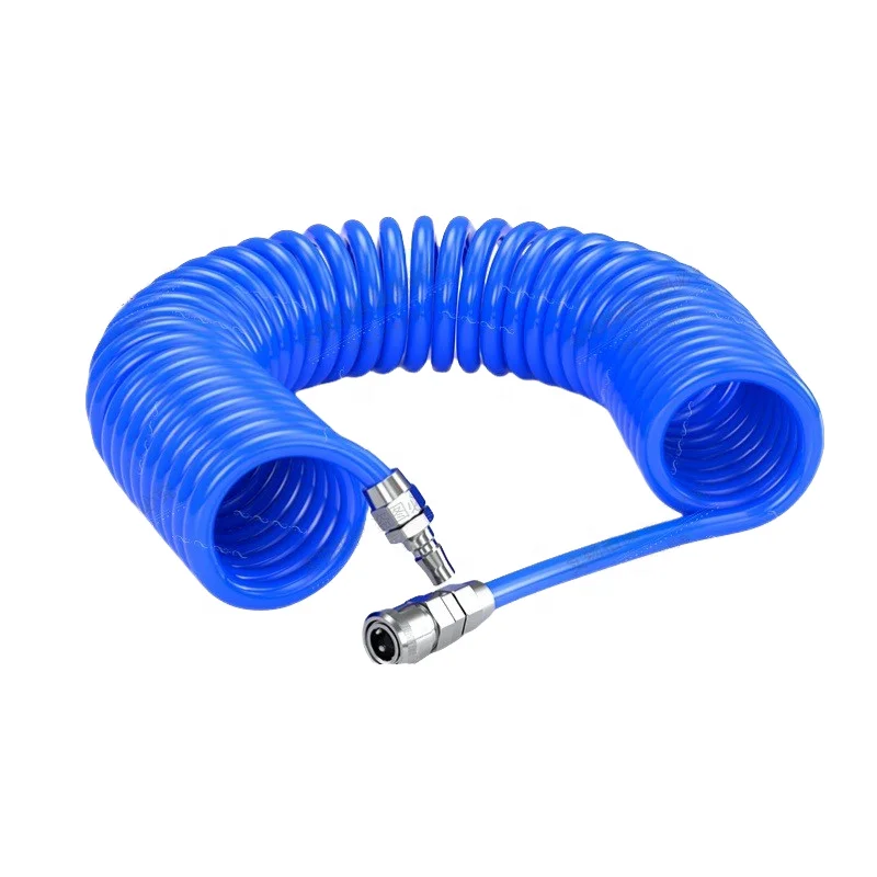 High Pressure Telescopic Flexible PU Air Hose Connector for Air Compressors Pneumatic Spring Tubes Air Pump Accessories