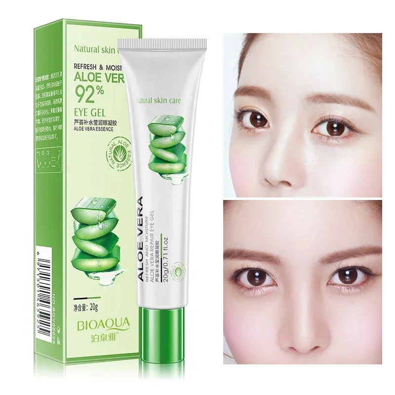 BIOAQUA Aloe Vera Moisturizing Eye Cream Anti-Wrinkle Anti-aging Hydrate Remover Dark Circles Eye Care Against Puffines Bags