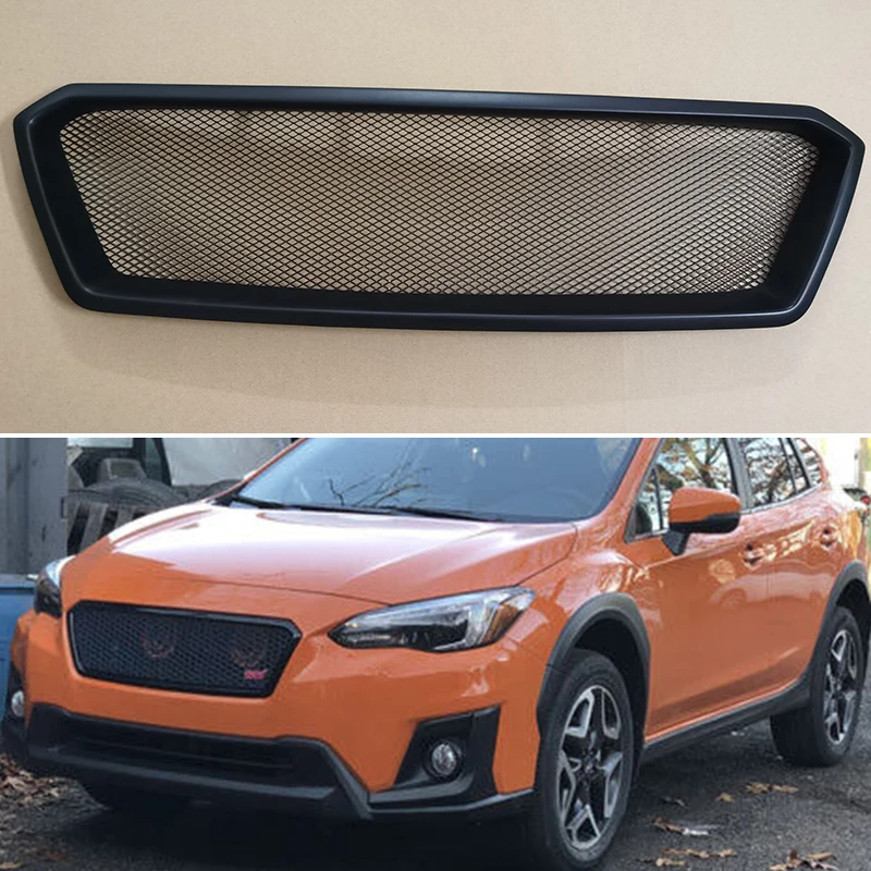 For Subaru Crosstrek XV 2018 2019 2020 Year Racing Grille Matte Black Grill Body Kit Accessories