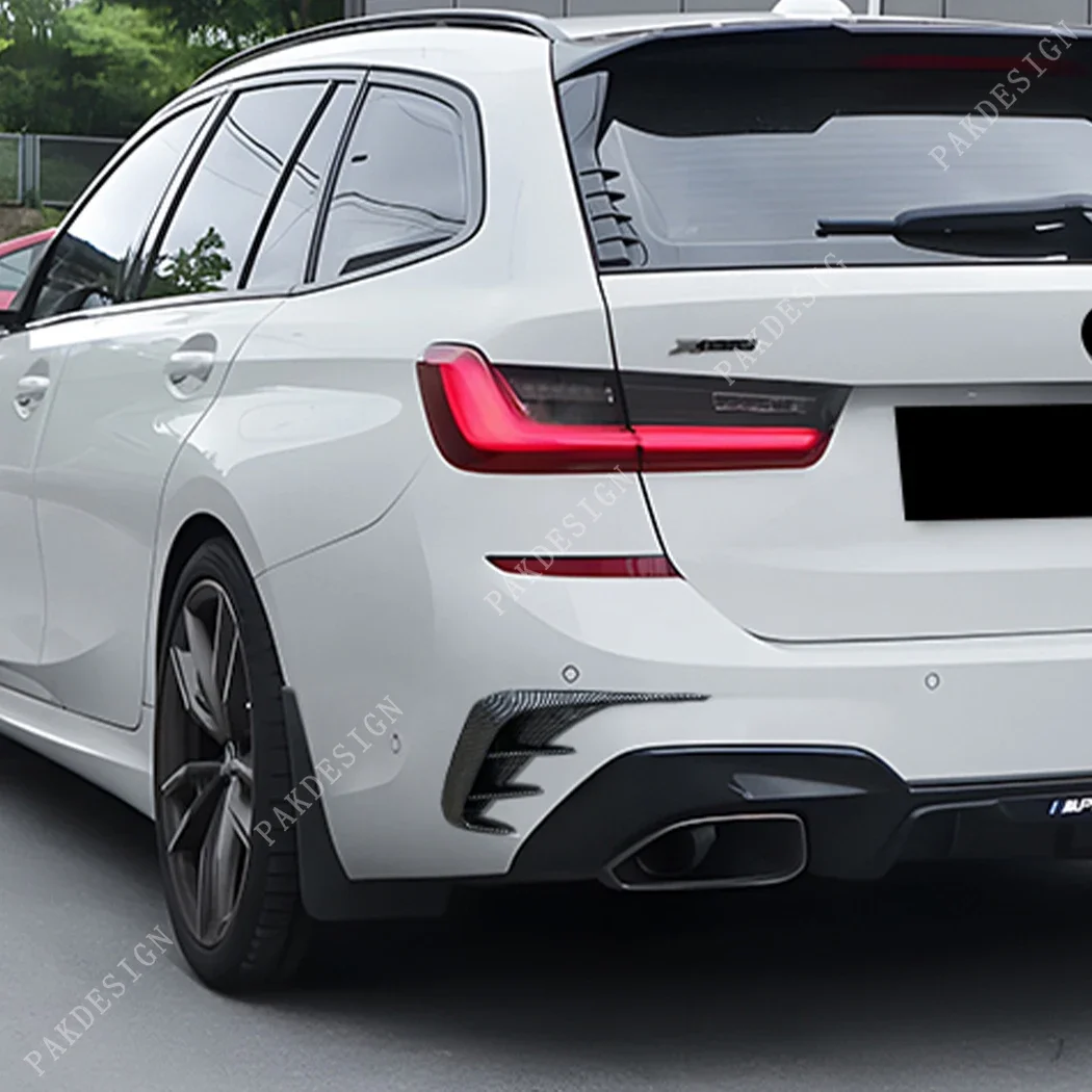 For BMW G21 M340i M340d 330i 330d 325i Touring Rear Window Side Spoiler Splitter 2019+Rear Bumper Canards Vent Side Splitters