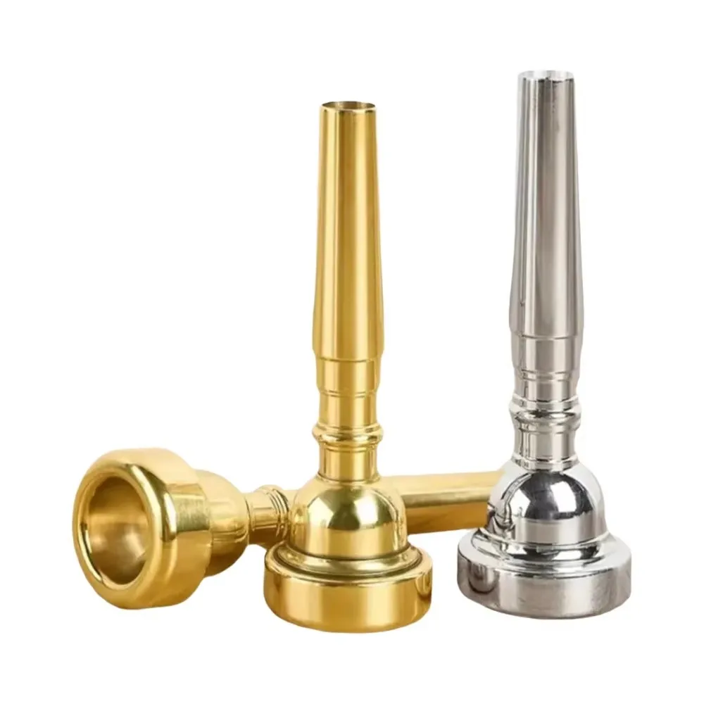 

3C 5C 7C Silver Plated Copper Trumpet Mouthpiece Universal Wind Instrument Mouth Piece for Beginner Performance Replacement