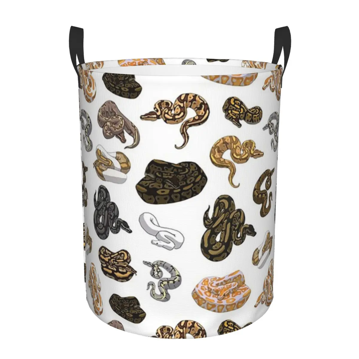 Ball Python Morph Snake Pattern Foldable Laundry Baskets Dirty Clothes Toys Sundries Storage Basket Large Box For Home Kids