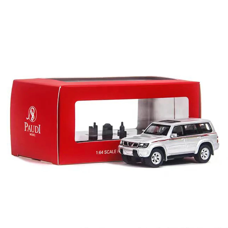 

PAUDI 1:64 Nissan Patrol Y61 1998 SUV Alloy Car Diecasts & Toy Vehicles Car Model Miniature Scale Model Car Toys For Children