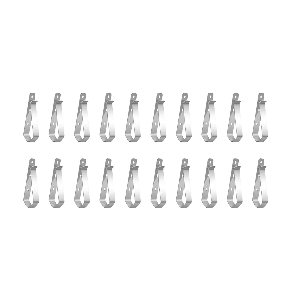 Stainless Steel Remote Holder Bracket 20pcs for LiftMaster Garage Door Remote Control 892LT 893MAX Sun Visor Clip