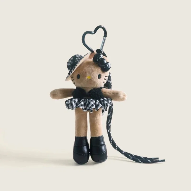 MINISO Kawaii HelloKitty أنيمي المفاتيح ميلاد اللون الكرتون ليوبارد شنقا الديكور زوجين على ظهره سحر دمية لعبة فتاة هدية #5