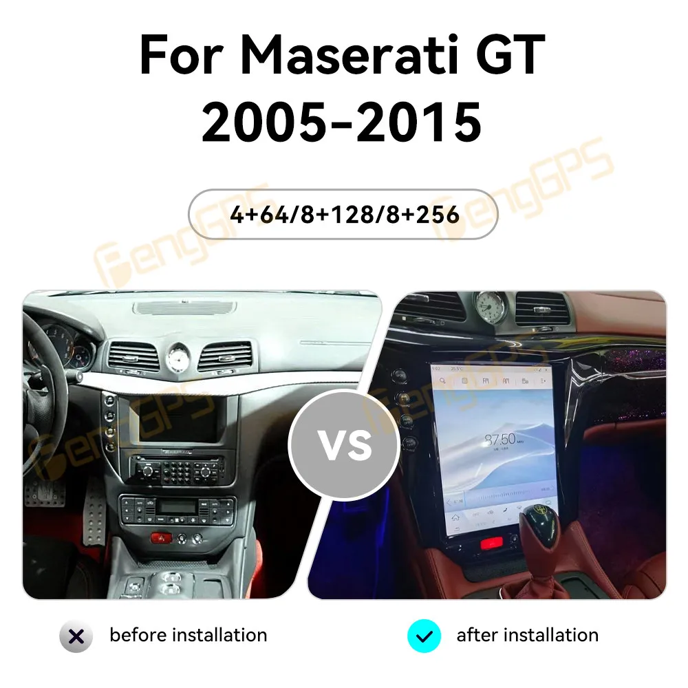 

12.1 Inch Android 13 CarPlay Car Radio For Maserati GT 2005-2015 Touch Screen Multimedia Player GPS Navigation Stereo Head Unit