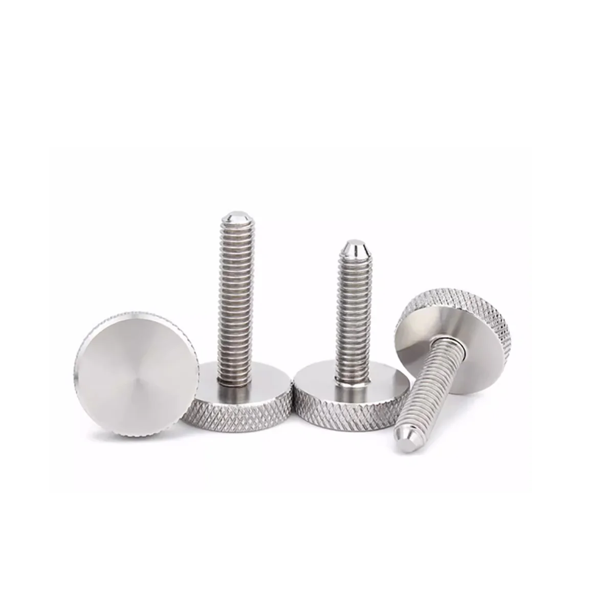 

304 Stainless Steel Knurled Screw/Hand Tightened Adjustment Bolt/ Large Head Advertising Mirror Screw M3M4M5M6M8M10