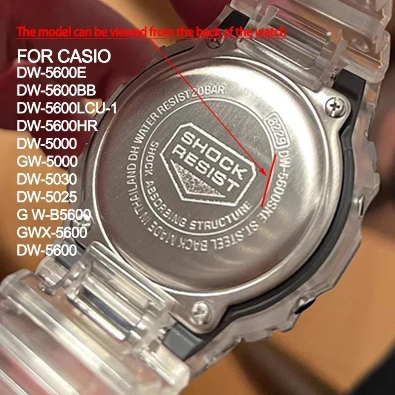 إكسسوارات الساعة حزام الراتنج لساعة كاسيو G-SHOCK DW5600 GW-M5610 GW5035 سيليكون للرجال والنساء سوار ساعة رياضي مقاوم للماء 16 مللي متر