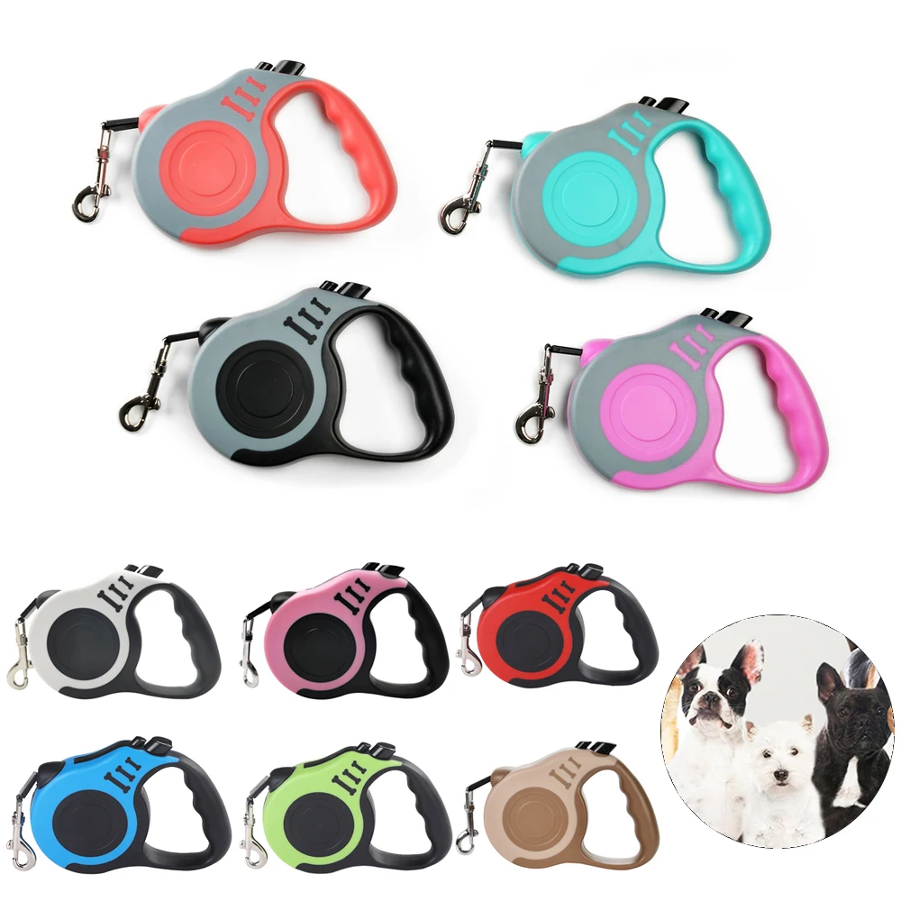 

Dog Leash 3m 5m Strong Nylon Puppy Lead For Small Medium Large Dogs Cats Automatic Retractable Durable Pet Supplies