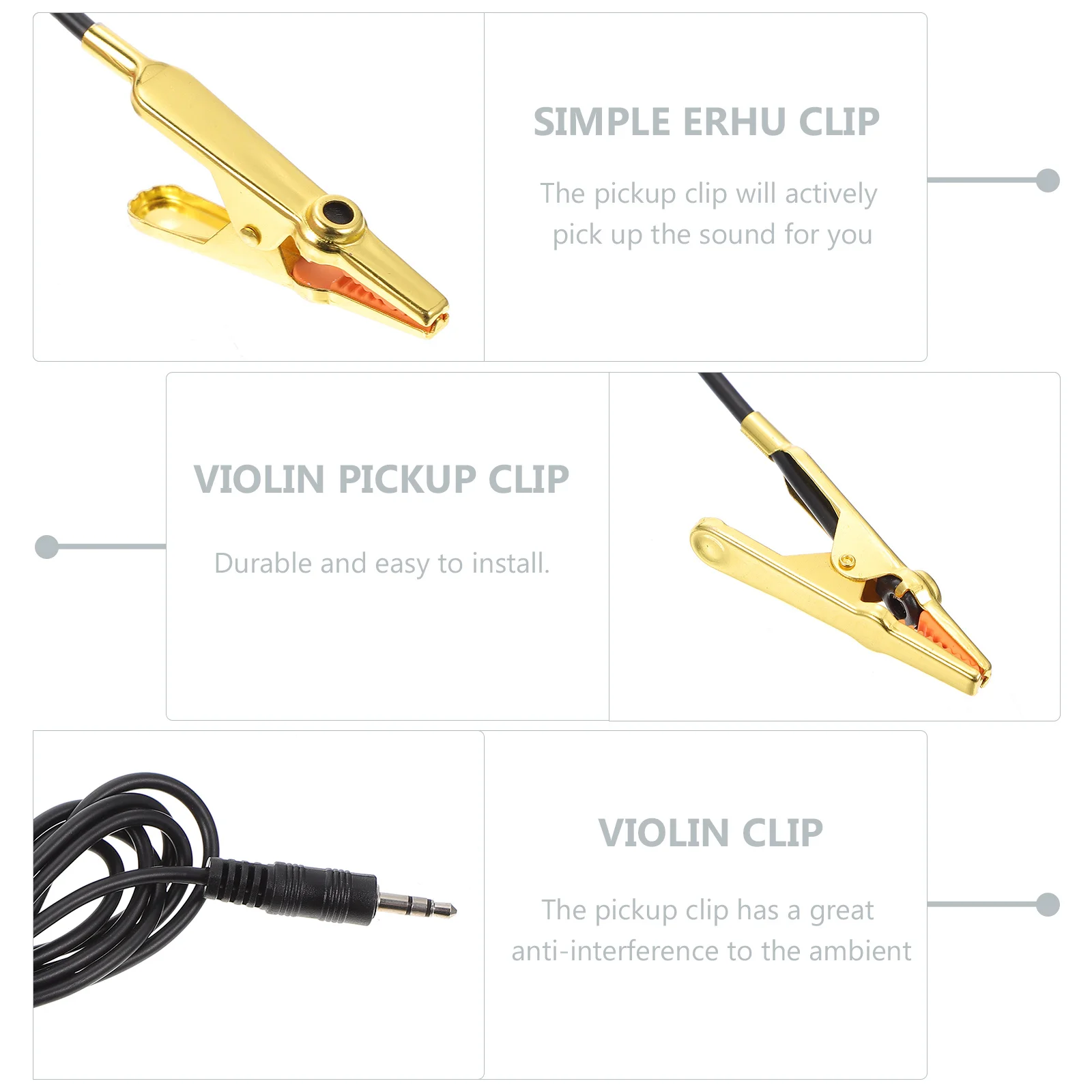 

Receiver Pickup for Violin Flute Clip-on Musical Instrument Accessories Acoustic Erhu
