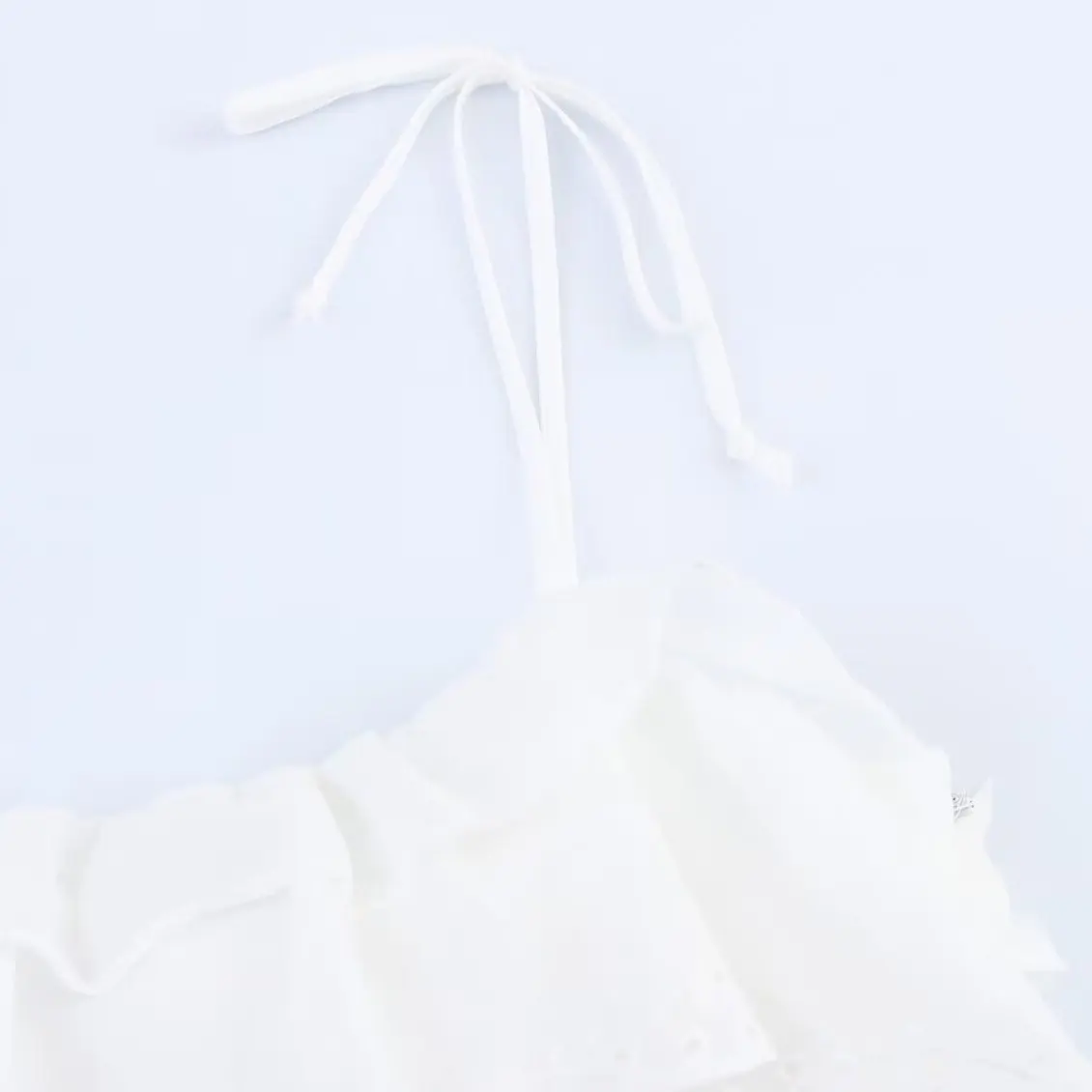 Vestido Curto F JNLEAOG Primavera Novo com Bordado e Decoração em Camadas Estilo Francês Cintura Alta Fibra de Poliést...