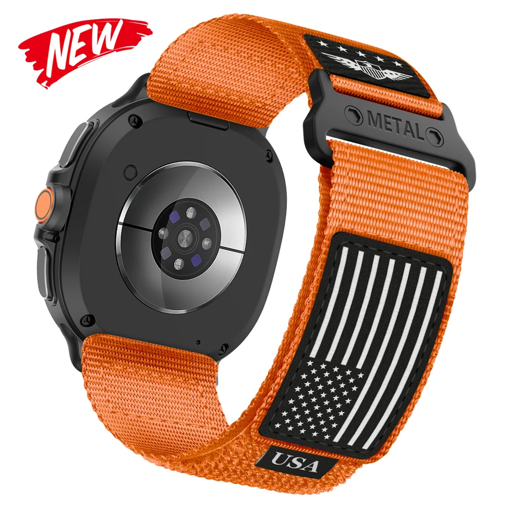 

Нейлоновый спортивный ремешок для Samsung Galaxy Watch 8 Classic Прочный нейлоновый ремешок для Samsung Galaxy Watch 8, ремешок 44 мм, 40 мм, аксессуары