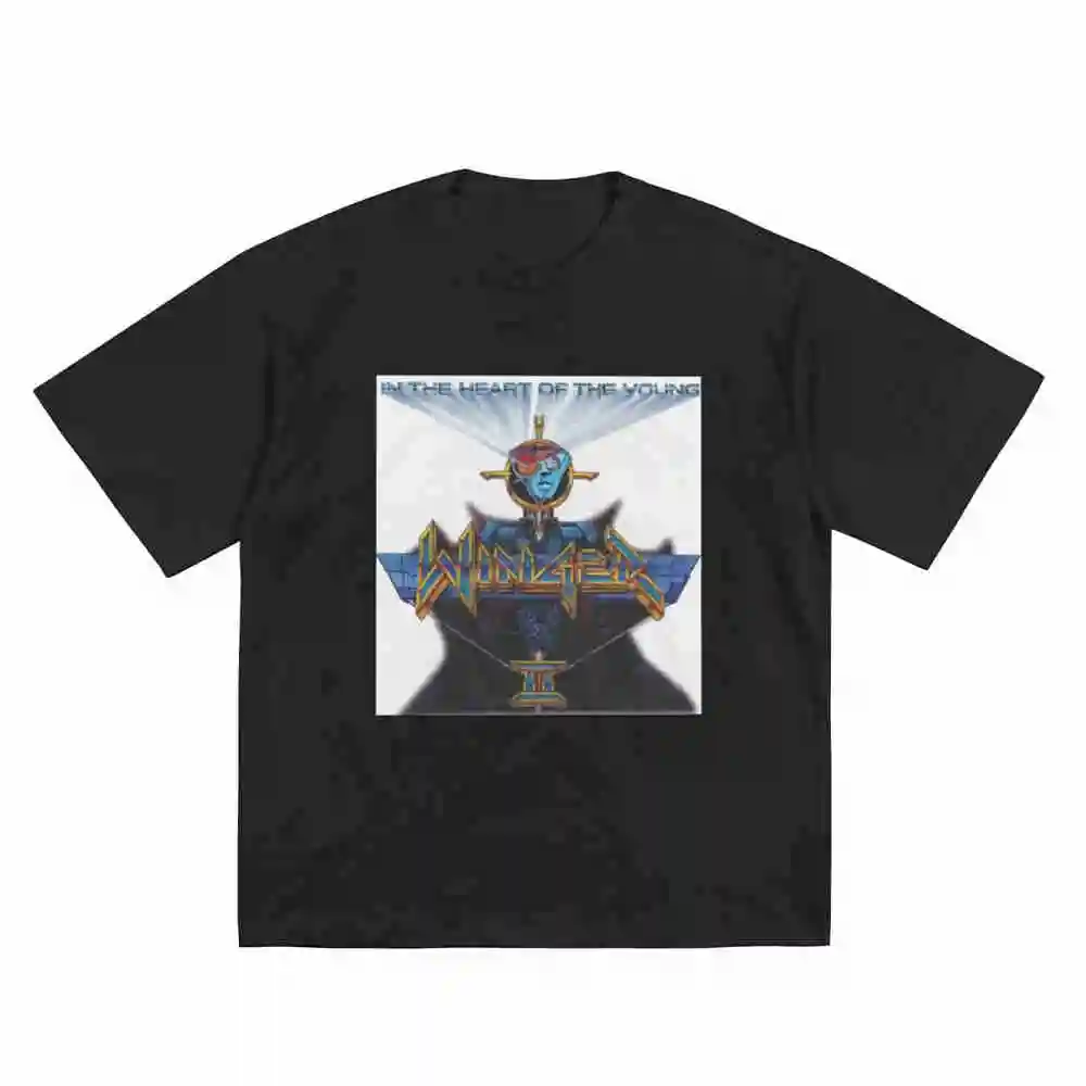 Winger Band Album Short Sleeve Tee 100% Cotton T-Shirt