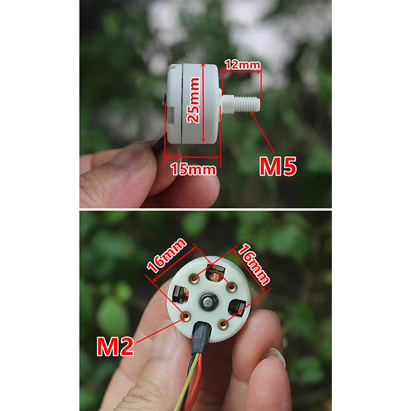 Multifunctional 1880KV Unmanned Aerial Vehicle Motor CW CCW Teeth Mini 2515 25*15mm Brushless Motor BLDC Aircraft Model Toys