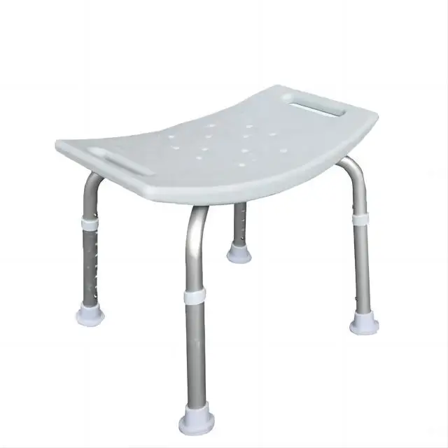 

Adjustable Aluminum Bath Stools Non-Slip Shower Stool for Disabled Assistive Device Bathroom Stool Comfortable for Elderly Use