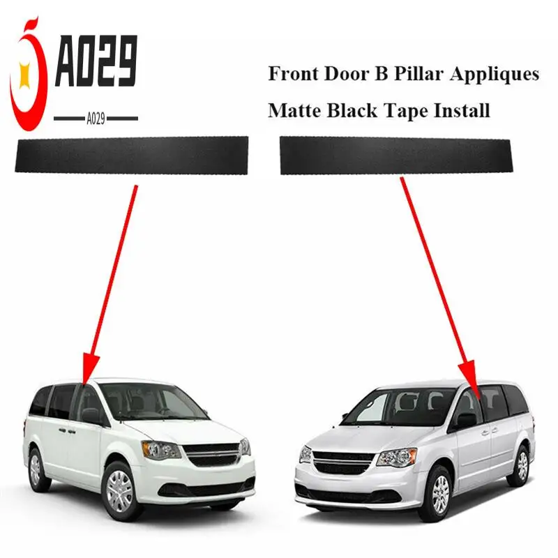 

A029-2Pcs B Pillar Trim Cover Trim Applique Molding For Chrysler Town & Country Dodge Grand Caravan 5020664AA 5020665AA