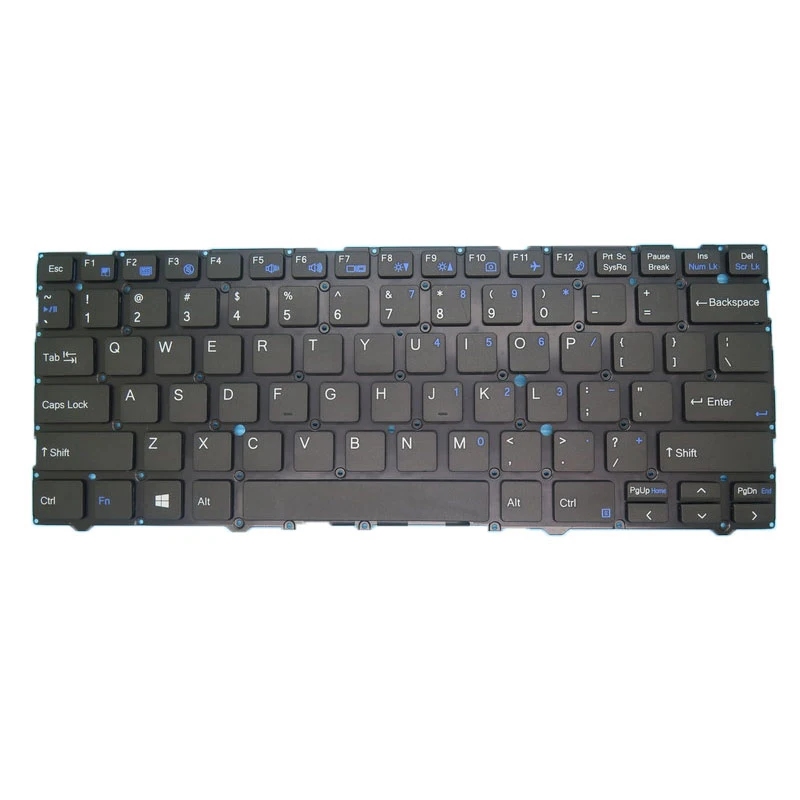 

Клавиатура ноутбука для Level51 Shizen L141CU, США, с подсветкой, без рамки, новая черная