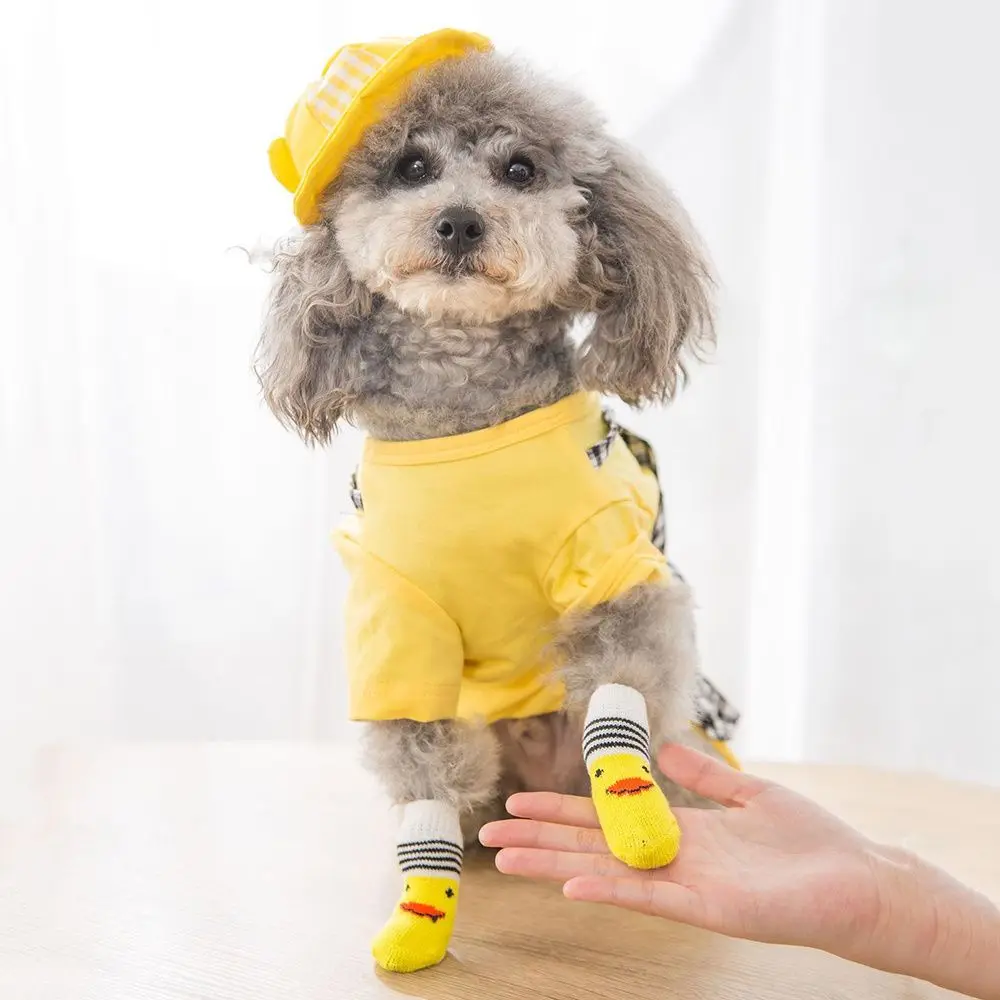 fabric Not easy to fall off Universal for cats and dogs Multi-style Breathable Cotton socks Dog socks Pet socks Pet supplies