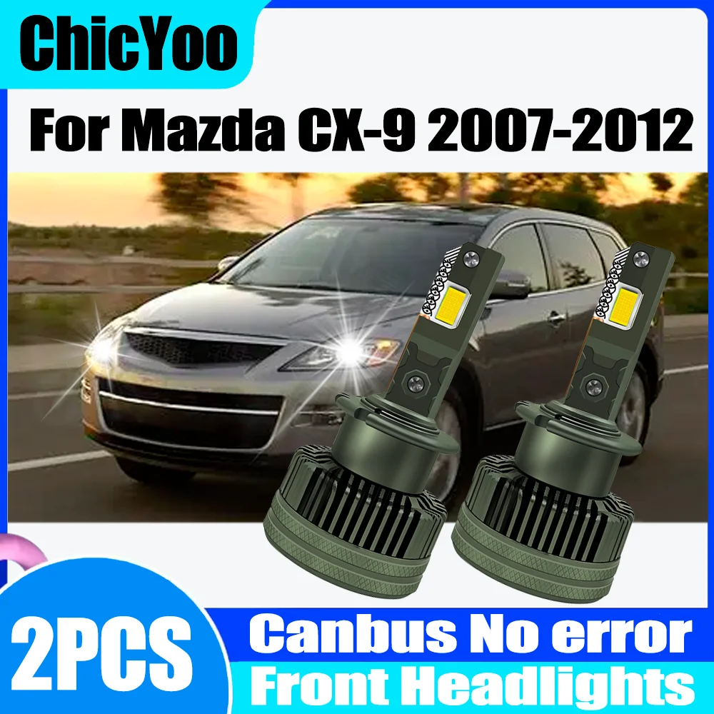 

2PCS 30000LM LED Headlamps 3570 CSP Chips Auto HID Xenon Lights 120W 6000K White For Mazda CX-9 2007 2008 2009 2010 2011 2012