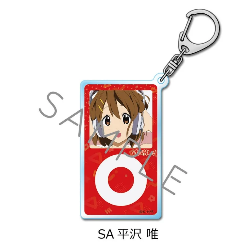 6CM Аниме K-On! Акриловые брелоки с подвесками Yui Hirasawa/Mio Akiyama украшения для сумок подарки персонажами мультфильмов друзей