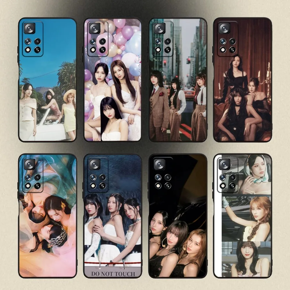 T-TwiceS Misamo New Look Phone Case For Samsung Galaxy A20,A21s,A22,A31,A32,A52,A53,A72,73,A80,A91 Soft Black Cover