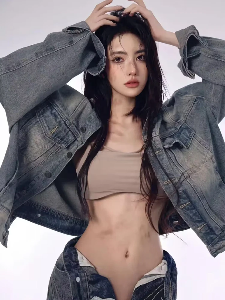 

Artistic Portrait Photography Costume Lazy Sexy Girl Trendy Korean Style Cool Cowgirl Photography Shoot Outfit Winter Collection