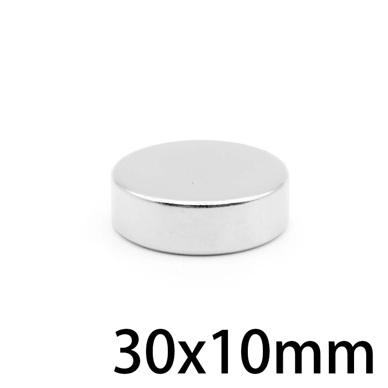 1/2/3/10PCS 30x10 mm Circuler Search Magnet N35 Round Rare Earth Neodymium Magnet 30x10mm Thick Permanent Magnet Strong 30*10