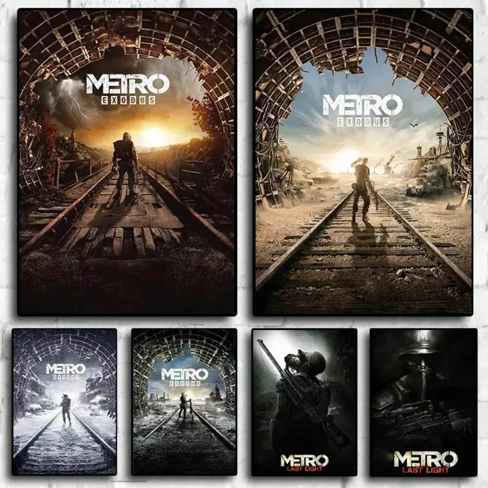 Metro Exodus Children's Room Rolling Photography Video Game Pictures Living Room Decoration Art Home Decoration Canvas Paintings