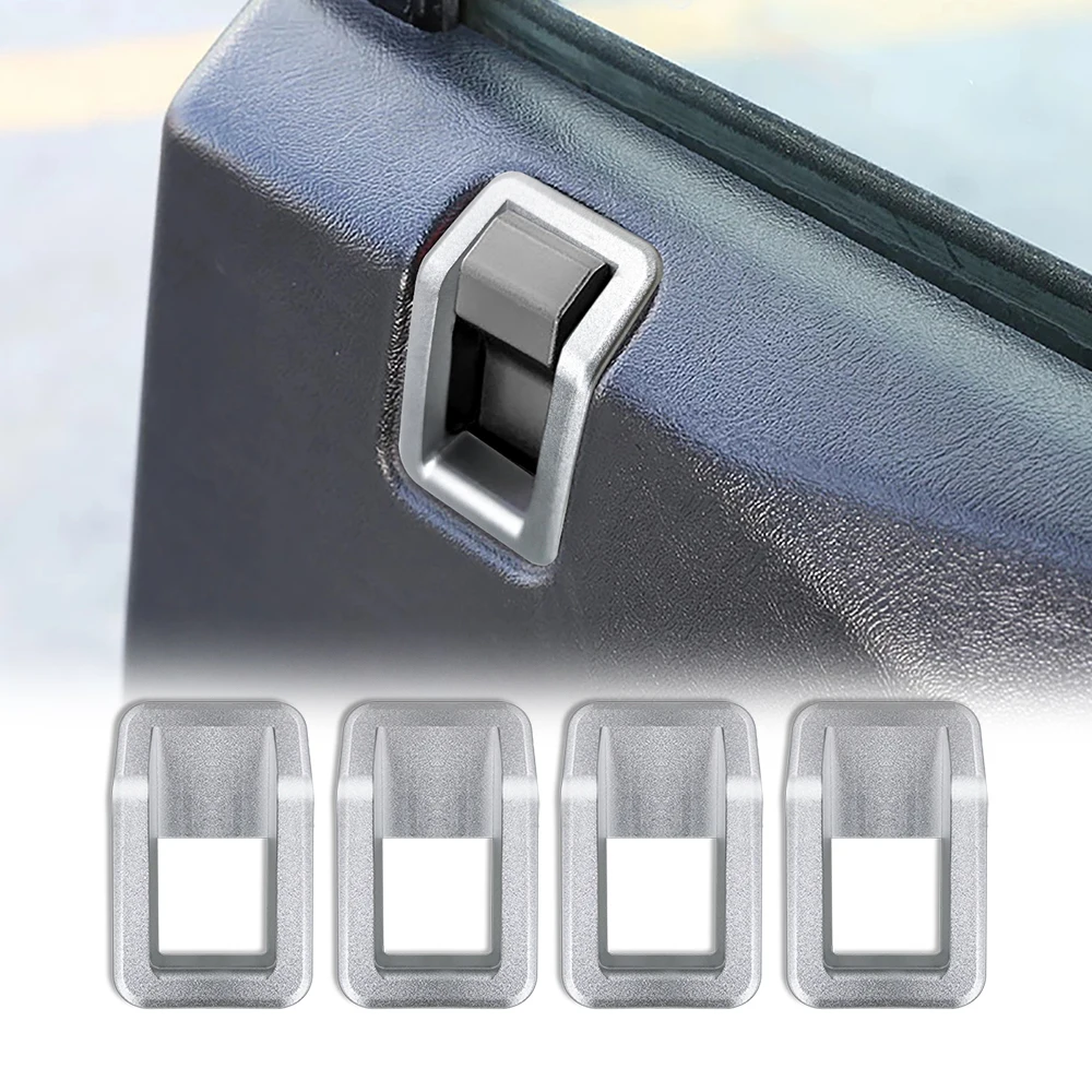 

Aluminum Car Internal door latch Outside frame handle decoration cover For Land Rover Defender 90 110 2004-2018 Car Accessories