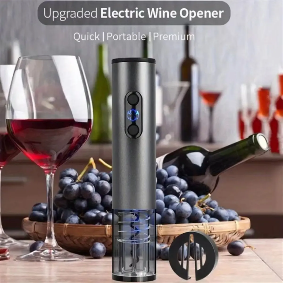 

A20I Electric Wine Bottle Opener USB Rechargeable Automatic Wine Corkscrew with Foil Cutter Corkscrew Kitchen Gadgets