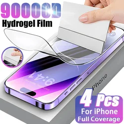 Hydrogel Film For iPhone 11 12 13 14 15 Pro Max mini Full Cover Screen Protector For iPhone X XR XS Max 15 14 Plus Not Glass