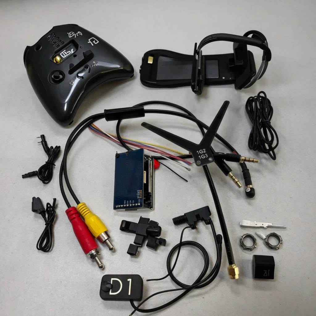 SKYZONE 1.2GHz 1.3G VRX 9CH Diversity Receiver Control High Sensitivity Receiver FPV Accessories for RC Drone Plane FPV Goggles