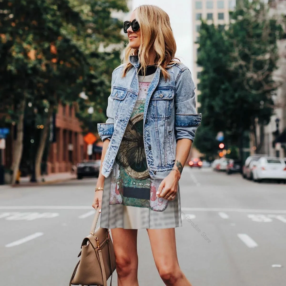 Damesjurk Speelkaart Zomer Casual T-shirt Jurken Strand Cover-up Tankjurk