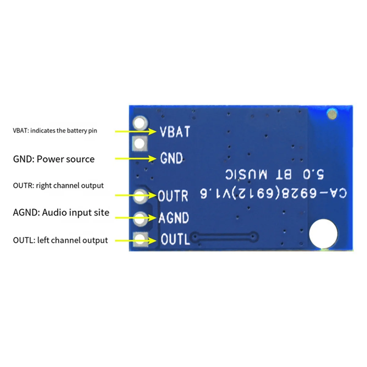 ABSQ-10 шт. Bluetooth-модуль CA-6928 Bluetooth аудио модуль 5 В 5,0 BT Bluetooth-динамик модуль усилителя звука плата B