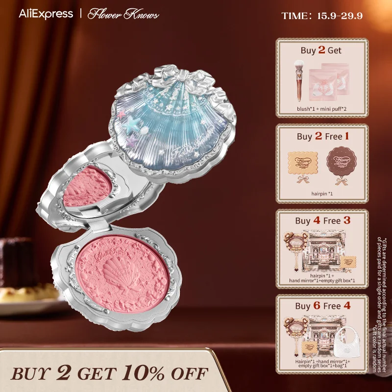 

Flower Knows Shell's Jewel Collection Silk Satin Blush